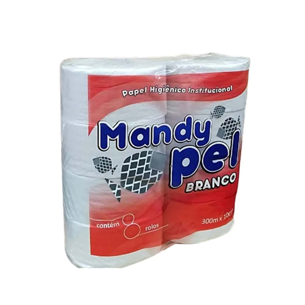 Papel Higiênico Institucional 8 Rolos – Mandy Pel